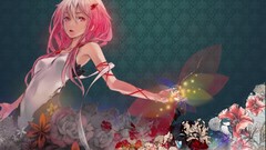 Flowers dress Ribbons pink hair long hair anime girls armpits 