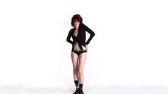 Flowers eyes white background socks legs models susan coffey 