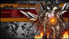 Flowers fire text Plants Technology colors mechanical anime 