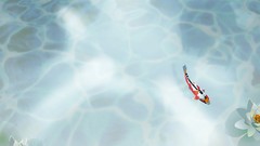 Flowers fish Japanese artistic