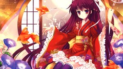 Flowers fish Plants kimono stockings mitha