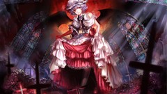 Flowers Games roses wings cross dress stained glass Vampires 