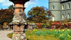 Flowers Garden Scotland architecture Castles sundial