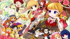 Flowers groups Butterflies woman Leon Chibi anime girls umineko 