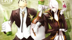 Flowers groups wine tie fangs Jewelry Vampires white hair red 