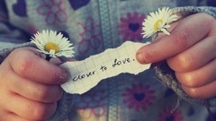 Flowers hands baby Daisy