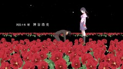 Flowers hanekawa tsubasa araragi koyomi night sky red flowers 