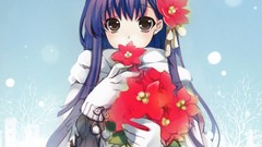 Flowers hats gloves scarfs