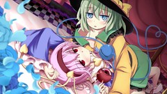 Flowers hats touhou komeiji koishi komeiji satori