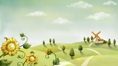 Flowers hills windmills