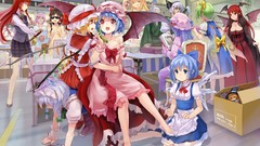 Flowers ice weapons Books dolls wings Katana blood clones 