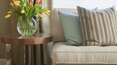 Flowers interior tulips couch