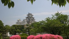 Flowers Japan spring bushes asian architecture Japanese gardens