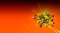 Flowers leaves deviantart minimalistic digital art vectors