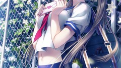 Flowers leaves tie Bags red eyes fences stockings skirts blush 