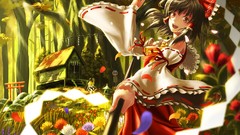 Flowers leaves Trees grass Plants signs dress hats red eyes 