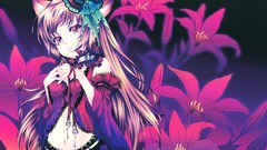 Flowers Lilies dress collar hats navel Ribbons belts blondes 