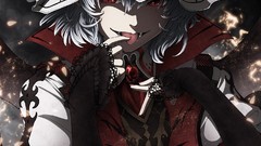 Flowers Lilies wings dress hats fangs Vampires red eyes flames 