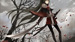 Flowers long hair hatsune miku vocaloid twintails