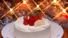 Flowers love Christmas cake Sweets