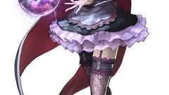 Flowers magic dress white hair spheres stockings artwork video 