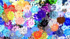 Flowers multicolor artwork