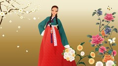 Flowers nature artwork Korean