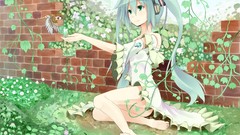 Flowers nature grass Animals wall Birds headphones Plants dress 