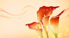 Flowers nature sparkles vectors