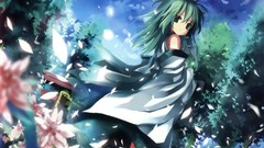 Flowers nature Trees clouds wind gate Ropes outdoors long hair 