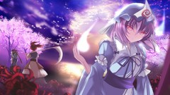 Flowers nature Trees water clouds Plants dress hats red eyes 