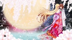 Flowers night water Stars Butterflies moon dress ornaments 