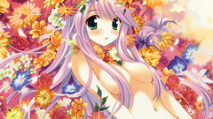 Flowers nude anime girls