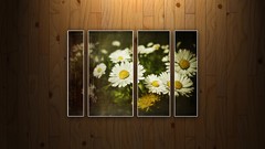 Flowers patterns panels