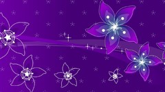 Flowers purple abstract