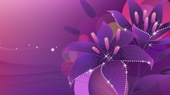 Flowers purple Violet floral