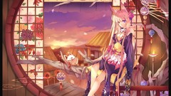 Flowers red Birds Silk blondes masks barefoot animal ears 