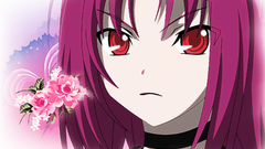 Flowers redheads red eyes