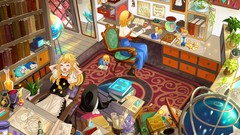 Flowers room tea carpet Books chairs dolls wings Plants Fairies 