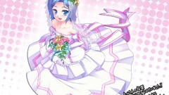 Flowers roses Anime blue hair anime girls blue eyes short hair 