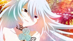 Flowers roses Anime white hair anime girls pandora hearts Will 