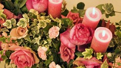 Flowers roses Candles
