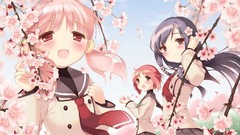 Flowers school uniforms purple