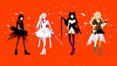 Flowers snow weapons Shoes Anime dress Shorts white hair red 