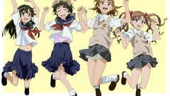 Flowers socks navel Shorts schoolgirls wreath bows skirts blush 