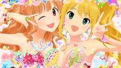 Flowers Stars dolls roses Anime donuts red eyes blondes anime 
