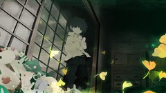 Flowers stuffed animals anime boys