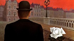Flowers surrealism Men roses paintings hats cityscapes artwork 