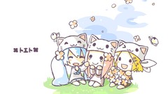 Flowers tears dress hats anime girls hatsune miku vocaloid 