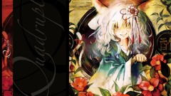 Flowers text Plants dress Bells fangs white hair Ribbons 